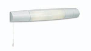 White D04-4507 Energy Saving Shaver Light 11w Chrome n Pull cord n 110/240v Shaver socket n Lamp included Length