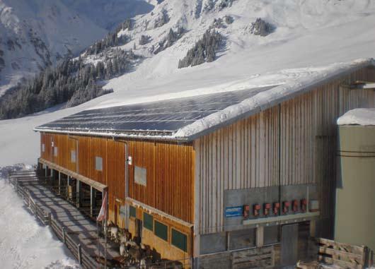 Recommendations for use Whether all of the snow slides off the modules or not depends on the design (e.g. the pitch) of the roof, how the modules are installed and the ambient temperature.