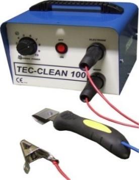 Weld cleaner, voltage reduction device, SUB ARC tractor TEC-CLEAN 100 AND TEC-CLEAN 100HD weld cleaner The Tec-clean 100 is designed to safely remove the welding discolouration on stainless steels &