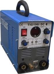 Dual voltage version will work on 110V or 230V, the machine switches to the correct input automatically (min 5 KVA needed on 110V) TIG 186i 230V TIG 186i DUAL VOLT 180 AMPS DC TIG & MMA TIG 196i DC