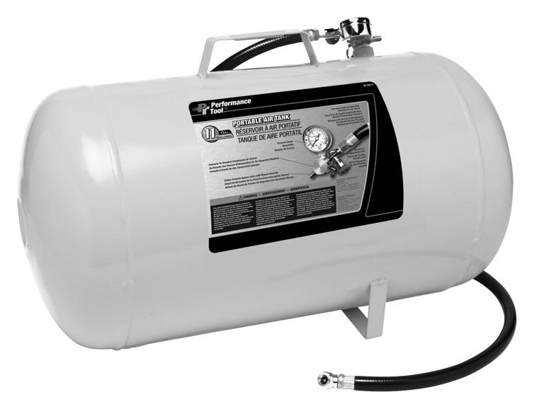 11 GALLON PORTABLE AIR TANK Stock Number W10011 OWNER'S MANUAL FOR YOUR