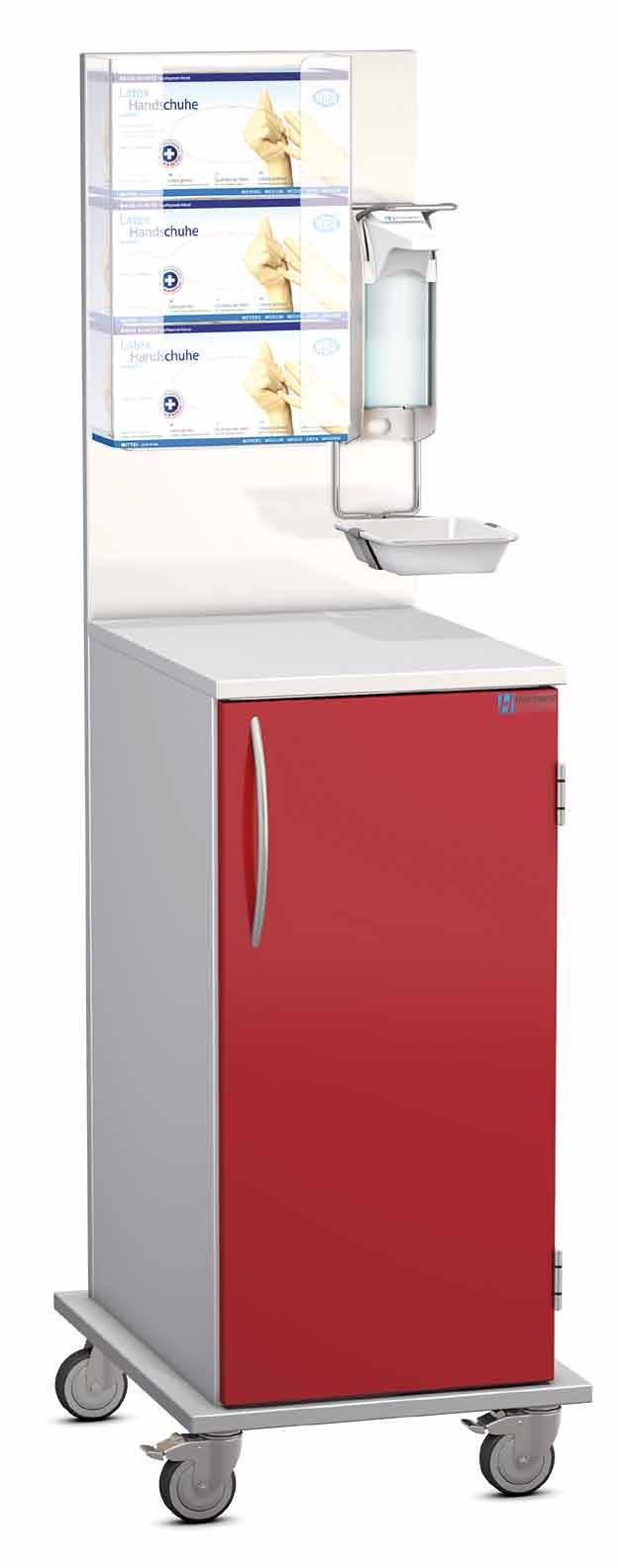 INFECTION CONTROL CART PECO Backpanel with 2 coat