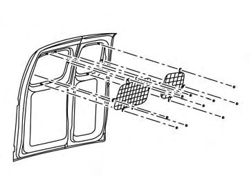 The back door wire mesh is not designed as and pull the door to open until the door 3. To open either door to the wide open position 3 pull the release latch A, located on anti-theft feature.