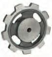 2500 Cast Iron Sprocket N2500 Thermoplastic Sprocket 0.71 in (18.0 mm) Face 0.71 in (18.0 mm) Face Length thru Bore 2.00 in (50.8 mm) Bore Diameter Pitch Diameter Outside Diameter Length thru Bore 2.