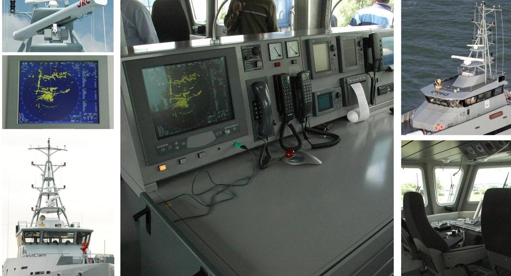 Navigation & Communication: Each Defiant wheelhouse is fitted with a state of the art Integrated Navigational System (INS) based on proven technology.