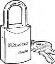 Rekeyable Solid Steel Padlocks with removable 5-pin W6000 Master Lock cylinder.