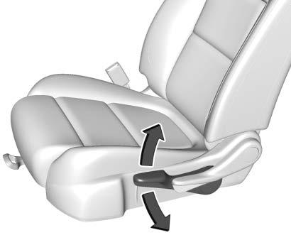 2. Move the seat forward or rearward to adjust the seat position. 3. Release the handle to stop the seat from moving. 4. Try to move the seat back and forth to be sure it is locked in place.