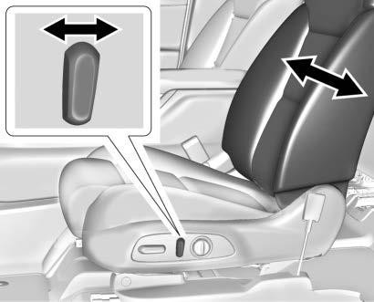 2. Push and pull on the seatback to make sure it is locked. Power Reclining Seatbacks. Tilt the top of the control rearward to recline.. Tilt the top of the control forward to raise.