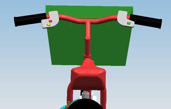 Figure 31: Acrylic button brackets mounted on handlebars If the electrical subsystem receives more than one input from the user, it will output a safe valve selection.