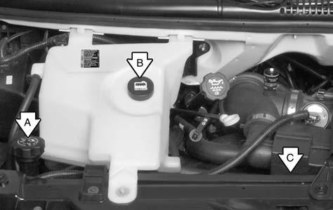Cooling System When you decide it s safe to lift the hood, here s what you ll see: When the engine is cold, the coolant level should be at or above the COLD FILL mark.