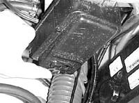 The water could back flow through the muffler into the crankcase causing severe engine damage.
