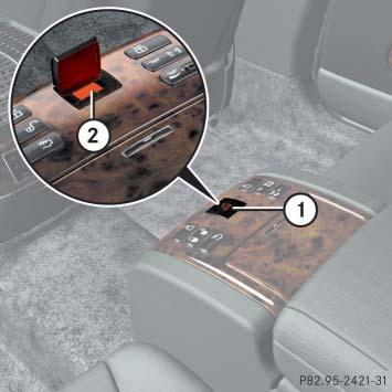 additional SOS button is located in the rear center console.