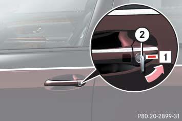 To cancel the alarm: Insert the SmartKey or SmartKey with KEYLESS-O** in the starter switch.