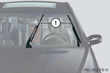 Practical hints Replacing wiper blades Replacing wiper blades Fold the wiper arms forward until they snap into place.