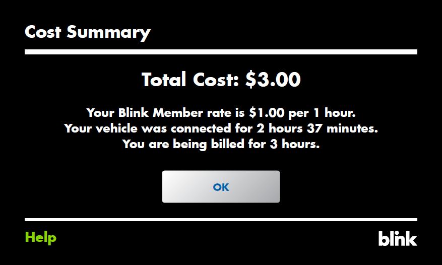 When your vehicle is charging When your vehicle is unplugged You may unplug your vehicle from the Blink charging system anytime the OK to Unplug Any