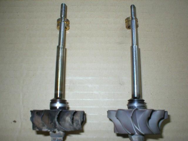 Here is a comparsion between the RS2 shaft on the left and the ordinary K26 on the right. Notice the discolouration on the RS2 shaft, sort of straw coloured.