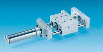 Basic slide construction consists of a bearing block with four (4) pre-loaded, sealed, linear ball bearings, two (2) case hardened and ground guide shafts (Straightness.