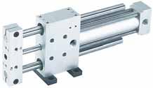 SE Series Linear Slides Select a slide model size, stroke length, mounting style, plus any optional toolbar, attachment (B1), or integral options Step 1 (such as Viton seals).