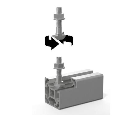 connections. The T-Bolts have been designed with a position recognition element.