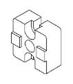 Plain Fastening: For screws: 1 x M12 x 30, 2 x M6 x 18 and 2 T-slot nuts or hammer nuts PART NUMBER SLOT THICKNESS PROFILE