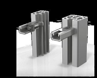BOLT CONNECTORS BOLT CONNECTORS To connect two aluminium profiles at right angles; a