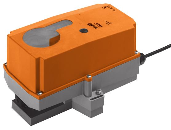 echnical data sheet SR24P-R Robustline rotary actuator for butterfly valves and rotary valves in Retrofit applications orque 18 Nm Nominal voltage AC/DC 24 V Control: Open-close or 3-point Optimum