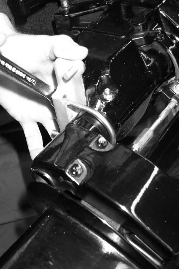 gussets on the motor s steering pivot bracket as shown in figure 4.