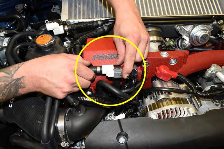 4. Next locate the Crankcase Ventilation Sensor at the front of