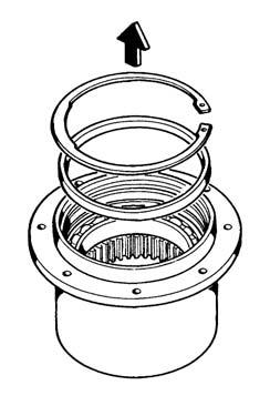 Figure 0-70- Figure 0-70-9 B-89 B-7 Remove the front seal ring from the motor