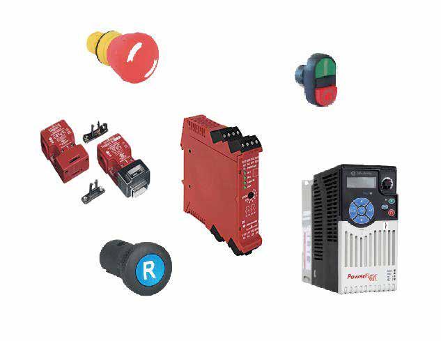 Trojan 5 Interlock Switch, Guardmaster Safety Relay, PowerFlex 525 Drive with Safe Torque-off Table of Contents: Introduction 6-122 Important User Information 6-122 General Safety Information 6-123
