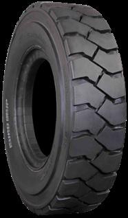 traditional pneumatic tires. They cannot be punctured like a traditional pneumatic tire can, thus eliminating flats and downtime.