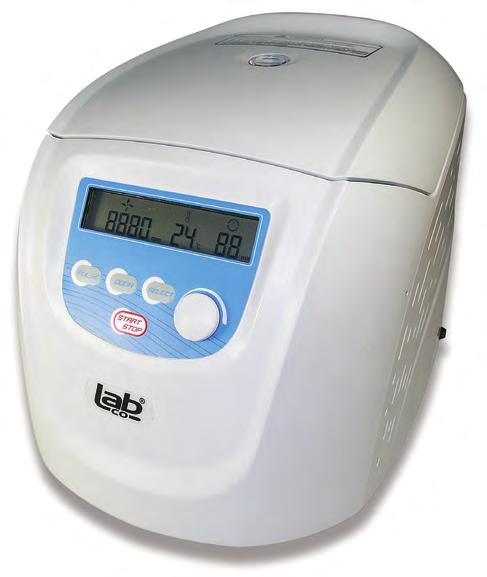 Mini High Speed Centrifuge Features & Benefits Dual door interlock Over speed detection Over temperature detection Automatic internal diagnosis Short run time function Sound alert function Automatic