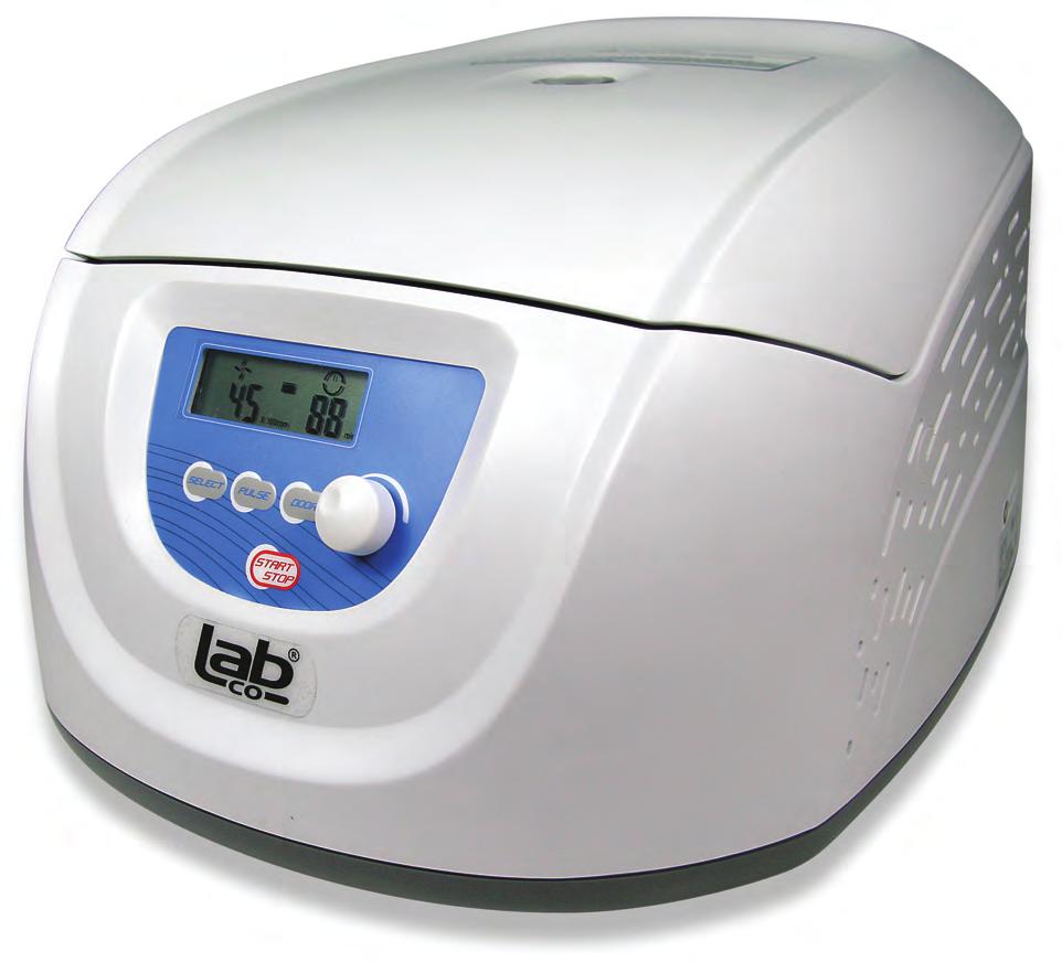 Clinical Centrifuge Features & Benefits Ideal for clinical labs Rotor can be configured to spin multiple tube types Door interlock Over speed detection Over temperature detection Automatic internal
