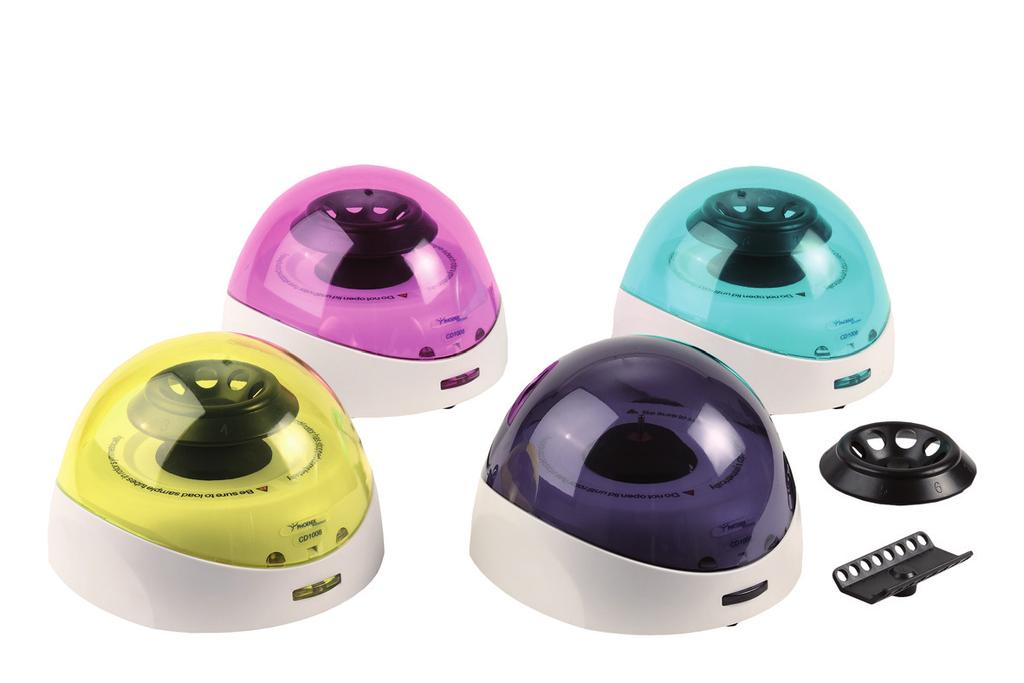 Mini Centrifuge CD1008 The CD-1008 is a small and powerful mini centrifuge which fits on every laboratory bench.