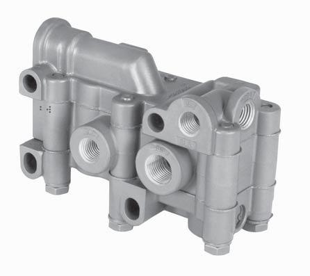 DESCRIPTION The Bendix TP-4 tractor protection valve is used in the dual air brake system and houses three valves that serve the trailer and tractor braking system. The valves are: 1.