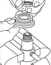 Contact your distributor or Williams Milton Roy for a recommended solvent. Figure 36 Figure 37 Reassemble the pump as follows: 1. Reinstall the stroke adjuster in the motor cylinder. 2.