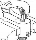 Figure 46 8. Use the same wrench to remove the bleeder plug from the fluid cylinder. (Fig.47) Figure 50 11.clamp the pump/oiler connector in the bench vise, and unscrew it from the oil chamber.(fig.