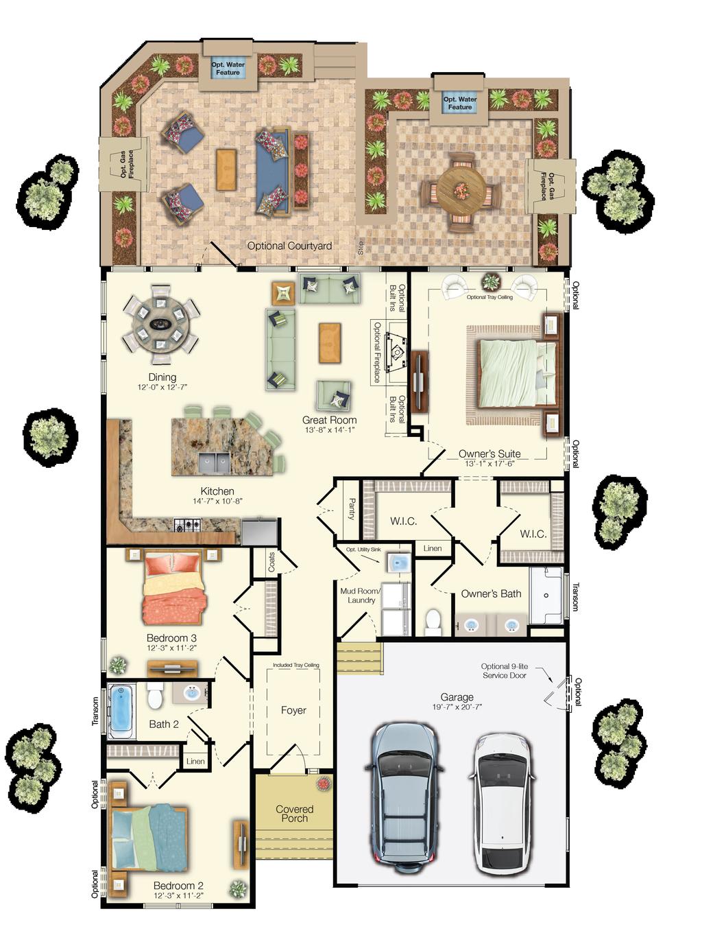 3-5 2-4 1,661-4,104 2,112-5,662 *Floor plan dimensions are