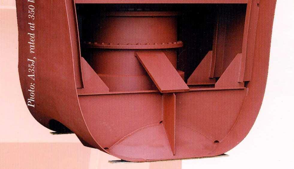 Thruster System can still be used as a complement to the rudder or in severe cases provide back up propulsion.