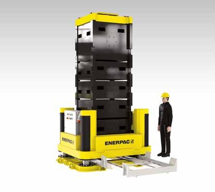 JS-Series, Jack-Up Systems JS-250, Enerpac Jack-Up System (one lifting tower shown) Incremental Lifting System Synchronously Lift and Mechanically Hold Typical Applications