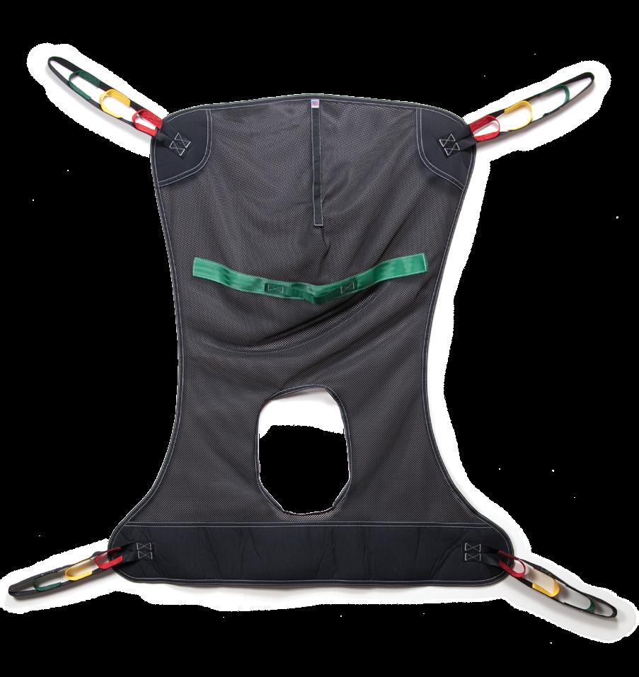 Full- Mesh Commode Sling Full- Mesh Commode Sling Quick draining/drying mesh fabric offers full head and neck support For use with 4-point spreader option Designed to meet the requirements of HCPCS
