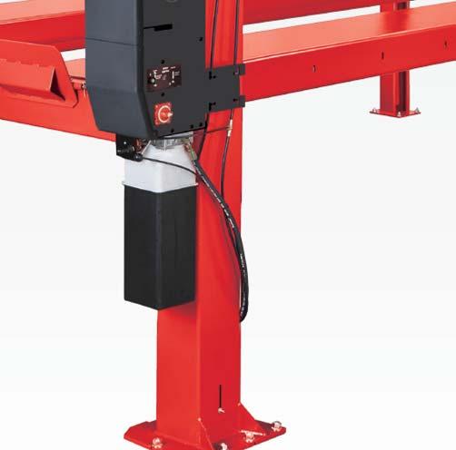 Lift Features: Higher rise to over 78 provides more work area under the vehicle Powder coated hammer tone paint finish improves durability and paint life Louvered ramps with polymer rollers provide