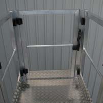 GIRAFFE 1 Access your job with ease through 3 lockable gates