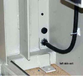 Procedure Follow these steps to reverse the power cord from the left side to the right