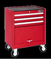 05 litres - Total drawer load: 150kg - Drawer storage volume: 173 litres E010144B 11 DRAWER ROLLER CABINET - Overall dimensions: W.679 x D.459 x H.1280mm - 4 Drawers: W.270 x D.420 x H.