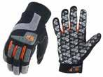 H5 Pro Kraftwerk Gloves Protection Clarino synthetic leather palm with PU double palm and fingertips.