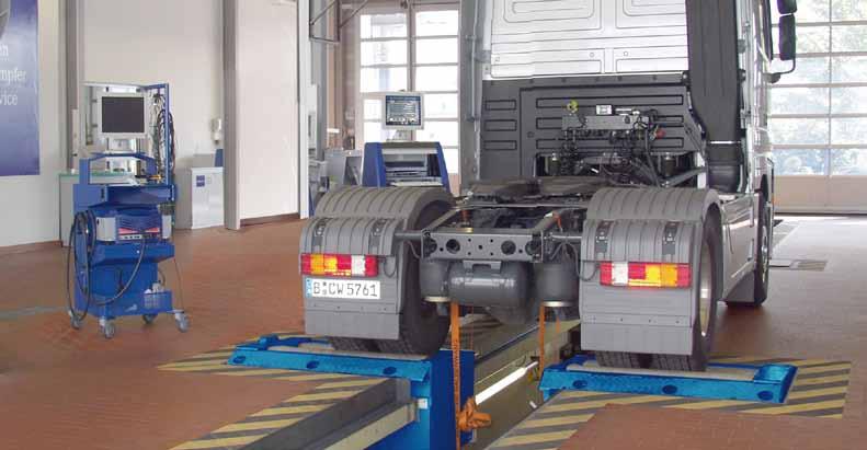 The MAHA modular system the individual tester from the series including brake testers up to testing lanes EUROSYSTEM safety testing lane The