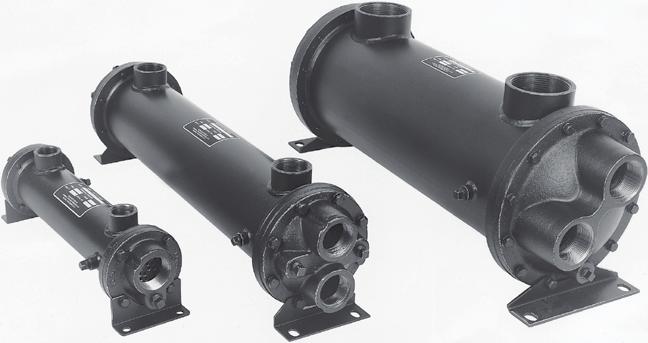 NPT, SAE O-Ring, SAE Flange, or BSPP Shell Side Connections Available End Bonnets Removable for Servicing Mounting Feet Included (May be rotated in 90 increments) Ratings Standard Maximum Shell