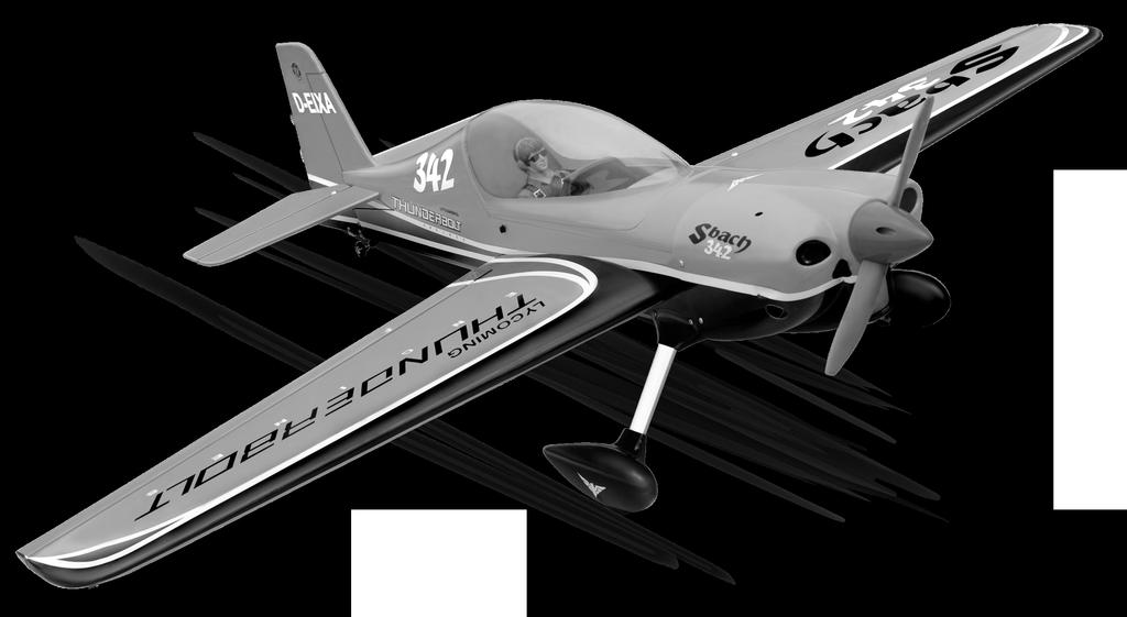 GP version EP version GP/EP.46-.55 SCALE 1:5 ¼ ARF SPECIFICATION - Wingspan: 1405mm (55.3 in) - Length: 1405mm (55.3 in) - Flying weight: 800-3000 gr - Wing area: 39.