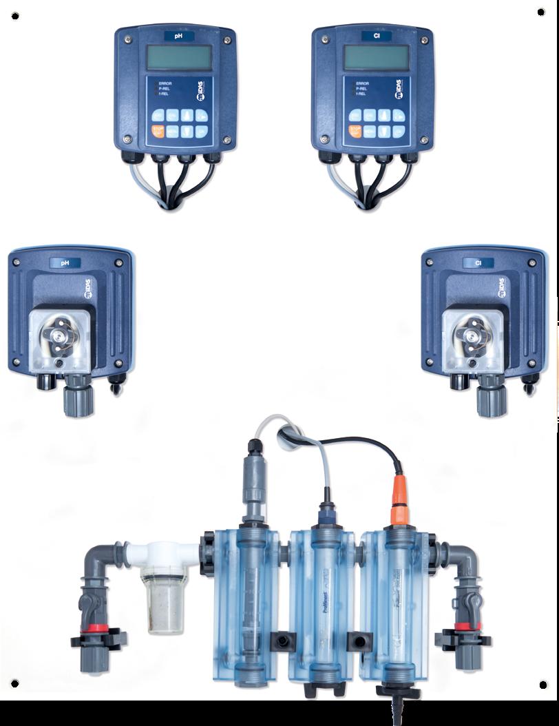 DOSING SYSTEMS & SALT ELECTROLYSIS SPECIAL POOL MANAGEMENT PH-VALUE and FREE CHLORINE in mg/l 1 year manufacturer s warranty MIDA.Control Pro The MIDA.